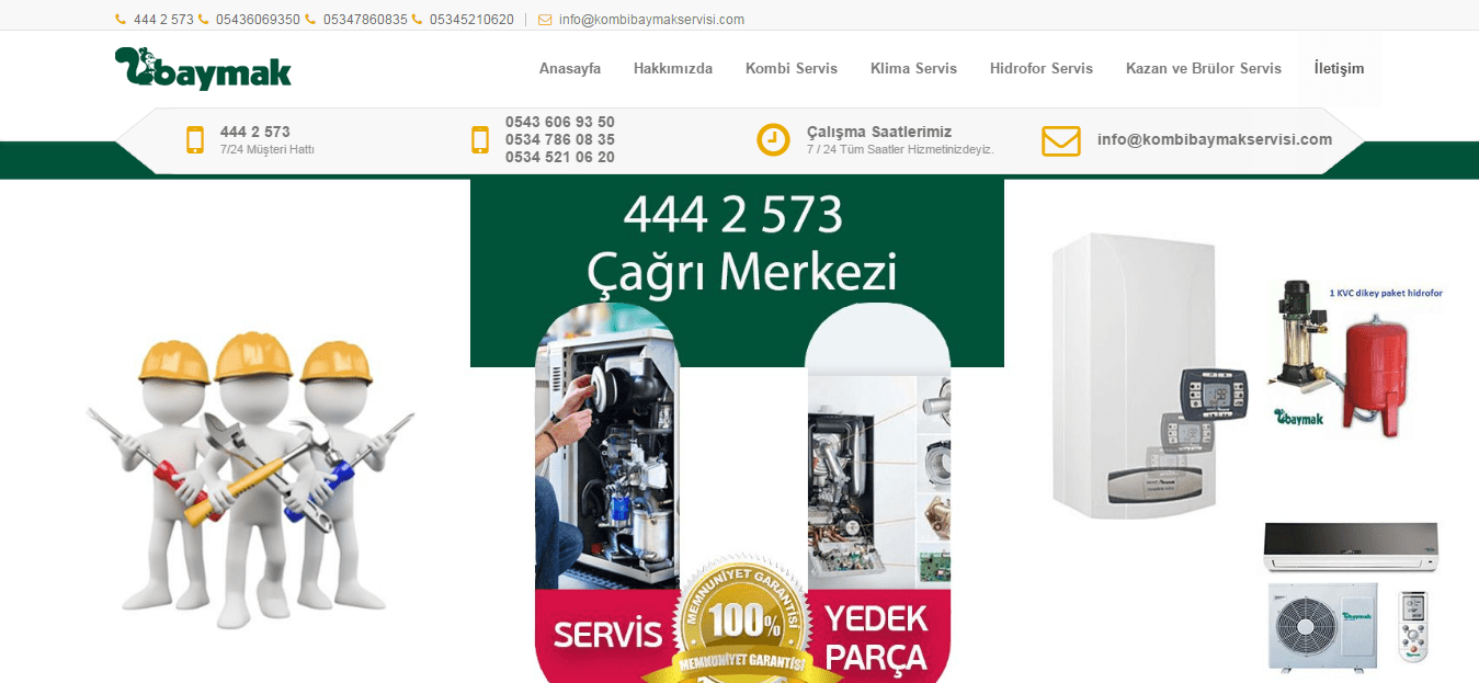 Kombi Baymak Servisi